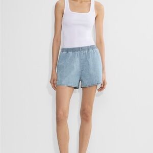 Aritzia denim forum the 90s so-soft lo rise denim short